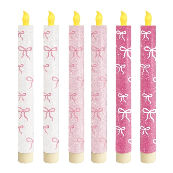 Hvmvliv Easter Candle Lights Remote Control Simulated Tearing Wax Candle Lamp, Flameless LED for Party Atmosphere Decor Pink