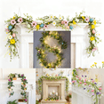thumbnail image 1 of Hvmvliv Easter Garland 66 Inch Easter Garland, 36-fork Leaf Vines with Colorful Eggs, Plastic Hanging Ornament for Home, Door Frame, Car Decoration Green, 1 of 6