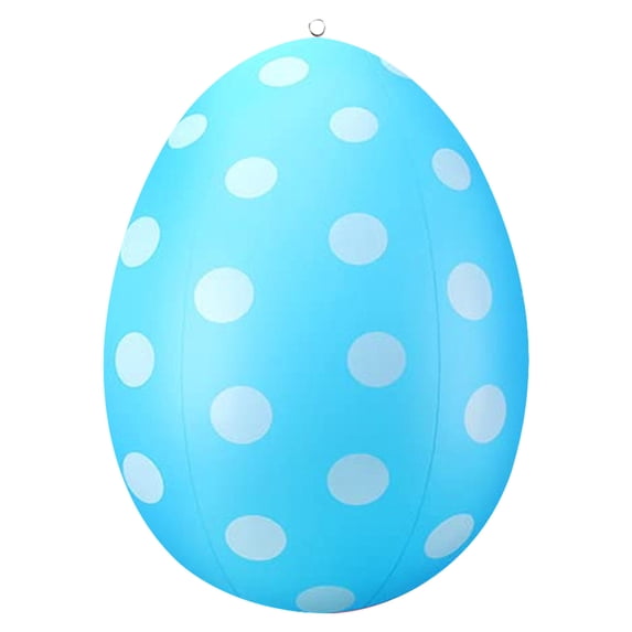 Hvmvliv Easter Inflatables Eggs Inflatable Easter Egg Outdoor Decoration, Large PVC Yard Garden Party Toy Blue