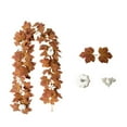 thumbnail image 1 of Hvmvliv Fall Garland 68.9in Autumns Fake Maple Leaf Rattan Home Fireplace Table Hanging Decoration Thanksgiving Halloween Simulation Vines Garland Decorations Orange, 1 of 6