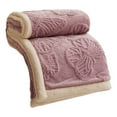 thumbnail image 1 of Hvmvliv Fleece Blanket 40x60in Winter Solid Color Double Layer Sheep Pattern Blanket Soft Warm Nap Cover Purple, 1 of 6
