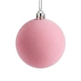 thumbnail image 1 of Hvmvliv Flocked Christmas Ball Ornament Velvet Xmas Tree Hanging Bauble Shatterproof for Holiday Party Decor, 1 of 6