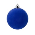 thumbnail image 1 of Hvmvliv Flocked Christmas Ball Ornament Velvet Xmas Tree Hanging Bauble Shatterproof for Holiday Party Decor, 1 of 6