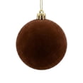 thumbnail image 1 of Hvmvliv Flocked Christmas Ball Ornament Velvet Xmas Tree Hanging Bauble Shatterproof for Holiday Party Decor, 1 of 6