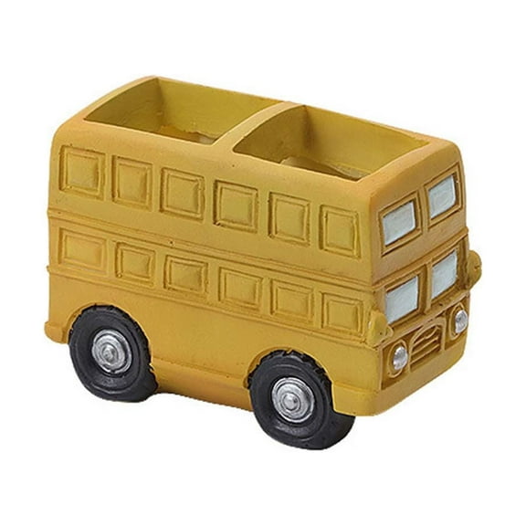 Hvmvliv Flowerpot Personalized Cute Car Meat Plant Flower Pot Set - Beautiful Truck Centerpiece Table Decorations for Home Garden Decor Yellow