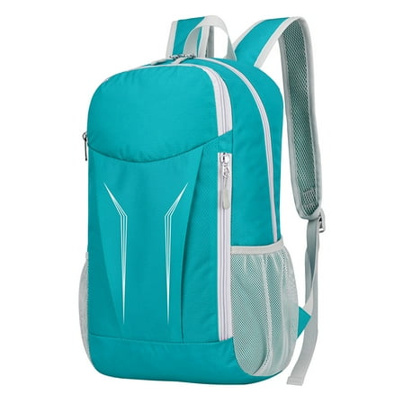 Hvmvliv Foldable Hiking Backpack Outdoor Lightweight Hiking Backpack Waterproof, Large-Capacity 16L Packable Daypack Foldable Small Backpack for Travel, Biking, Camping Blue