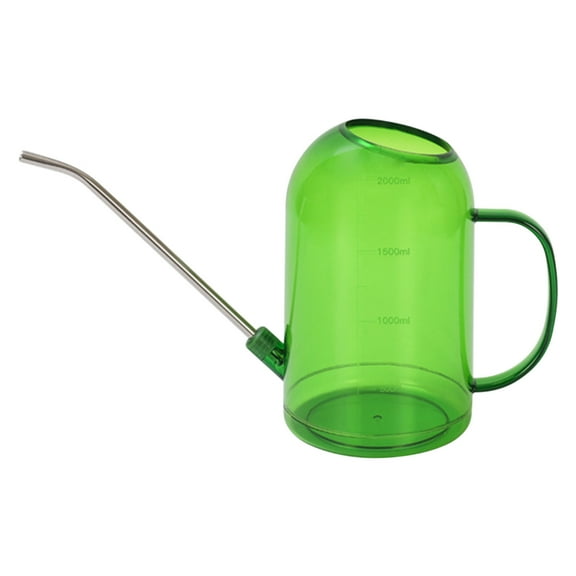 Hvmvliv Garden Watering Can(2000ml) Watering Pot with Stainless Steel Long Spout Outdoor Garden Watering Can for Plants Yard Potted Sprinkling Can Large-Capacity Watering Can Green