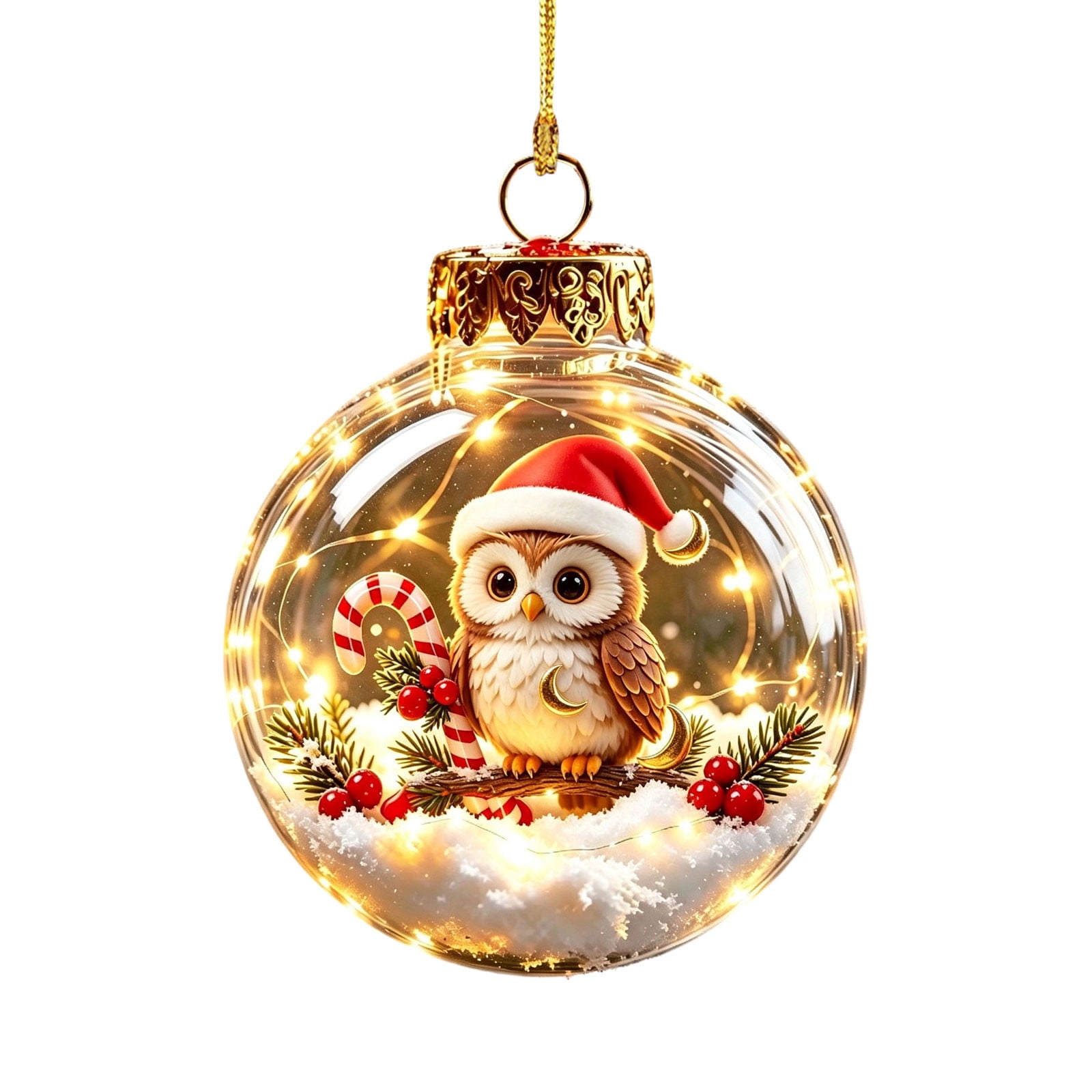 Hvmvliv Glowing Christmas Story Ornament Light Up Christmas Ball with ...