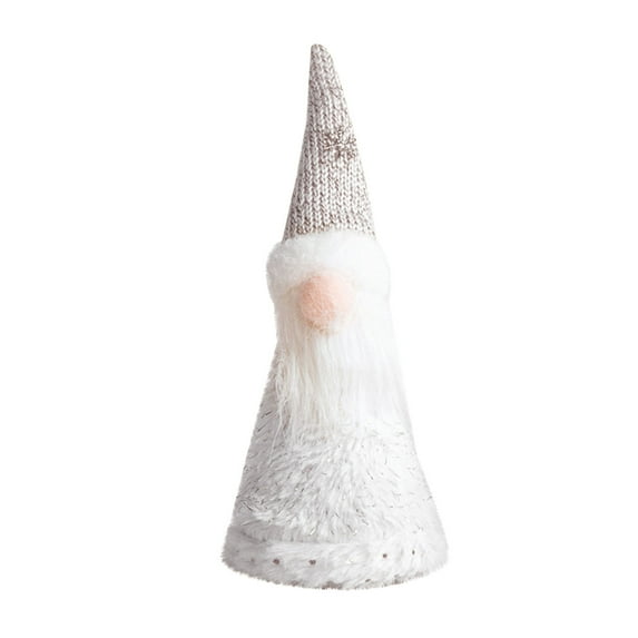 Hvmvliv Gnome Christmas Tree Topper Velvet Faceless Doll Xmas Tree Topper Ornament Christmas Tree Top Decoration Silver