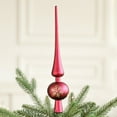 thumbnail image 1 of Hvmvliv Gourd Christmas Tree Topper Decorative Small Plastic Electroplating Red Gourds Christmas Tree Top Ornament Red, 1 of 6