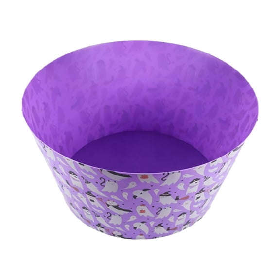 Hvmvliv Halloween Candy Bucket Bowl with Pumpkin Ghost Skull Design for Party Decor Venue Layout Candy Storage Container