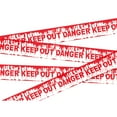 thumbnail image 1 of Hvmvliv Halloween Caution Tape Isolation Warnings Tape Decorations Skull Ghost Creepy Decorative Warnings Strip Outdoor Halloween Decoration Red, 1 of 6