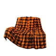 thumbnail image 1 of Hvmvliv Halloween Flannel Blanket with Thick Soft Fabric for Office Nap Sofa Couch Bed Home Decor and Cozy Warmth 39*58 inch Orange, 1 of 6