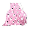 thumbnail image 1 of Hvmvliv Halloween Ghost Blanket 51x59in Flannel Halloween Cute White Ghost Festival Shawl Blanket Nap Blanket Warm Blanket for Home Halloween Pink, 1 of 8