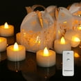 thumbnail image 1 of Hvmvliv Halloween LED Candles 12Pcs Mini Halloween Flameless Candles Battery Operated LED Tea Light for Halloween Home Decoration White, 1 of 7