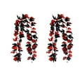 thumbnail image 1 of Hvmvliv Halloween Maple Leaf Garland 2pc Faux Maple Leaf Halloween Home Decor Holiday Decor Maple Leaf Vines Faux Garland for Indoor Outdoor Halloween Decorations Black, 1 of 6