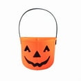 thumbnail image 1 of Hvmvliv Halloween Pumpkin Bucket 7in Halloween Pumpkin Bucket Small Plastic Bucket for Kids Pumpkin Bucket Halloween Candy Bucket Halloween Pumpkin Basket Suitable for Halloween Decoration Orange, 1 of 6