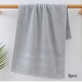 thumbnail image 1 of Hvmvliv Hand Towels 3-Pack Polyester Towel Set Soft & Durable Material, Super Absorbent & Quick-Drying, Non-Shedding & Fade-Resistant, Multipurpose for Bathroom, Gym and Spa Gray, 1 of 6