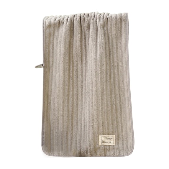 Hvmvliv Hand Towels For Bathroom Fleece Face Towel Delicate & Soft Texture, Excellent Water Absorption & Quick-Drying, Thickened Design for Durability, Solid Color to Match Home Styles Gray