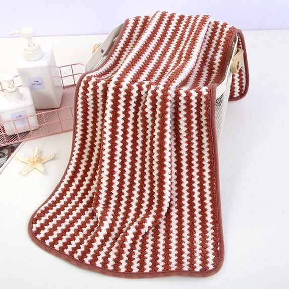 Hvmvliv Hand Towels For Bathroom Premium Cotton Towel Soft & Skin-Friendly, High Water Absorption, Durable & Colorfast, Comfortable to Use, Suitable for Daily Home and Bathroom Use Brown