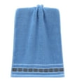 thumbnail image 1 of Hvmvliv Hand Towels For Bathroom Soft Cotton Towel Gentle & Non-Irritating for Tender Skin, Strong Water Absorption & Breathable, Fast-Drying & Pilling-Resistant, Suitable for Home Blue, 1 of 6