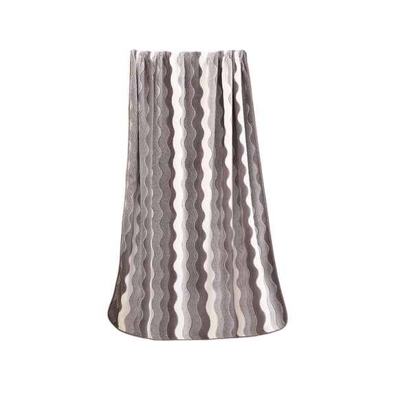 Hvmvliv Hand Towels For Bathroom Striped Cotton Towel Thick & Soft, Super Absorbent & Quick-Drying, Durable After Multiple Washes, Multipurpose for Bathroom, Gym, Beach and Camping Gray