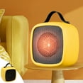 thumbnail image 1 of Hvmvliv Heaters for Indoor Use Portable Space Heater, Mini Ceramic Heater with Tip-Over and Overheat Protection, Quiet Personal Heater for Desktop, Bedroom, and Office Indoor Use Yellow, 1 of 7