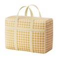 thumbnail image 1 of Hvmvliv Heavy Duty Polyester Storage Bag, Clothing Quilt Organizer with Reinforced Carrying Handles, Double Zipper for Moving & Storage Yellow, 1 of 9