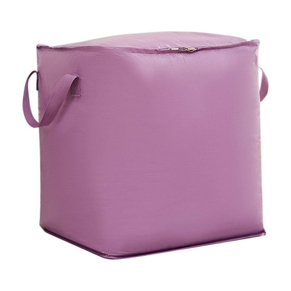 Hvmvliv Heavy Duty Storage with Reinforced Handles, Extra Large Storage Bags for Clothes Toys Christmas Decoration Organizer Tote Bag Purple