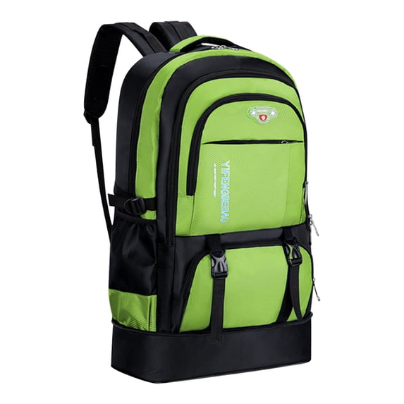 Hvmvliv Hiking Backpack Oxford Cloth Stain-Resistant High-Quality Backpack Can Be Machine Washed,Large Capacity Is Suitable for Hiking Or Mountain Climbing,and Can Hold Many Things Green