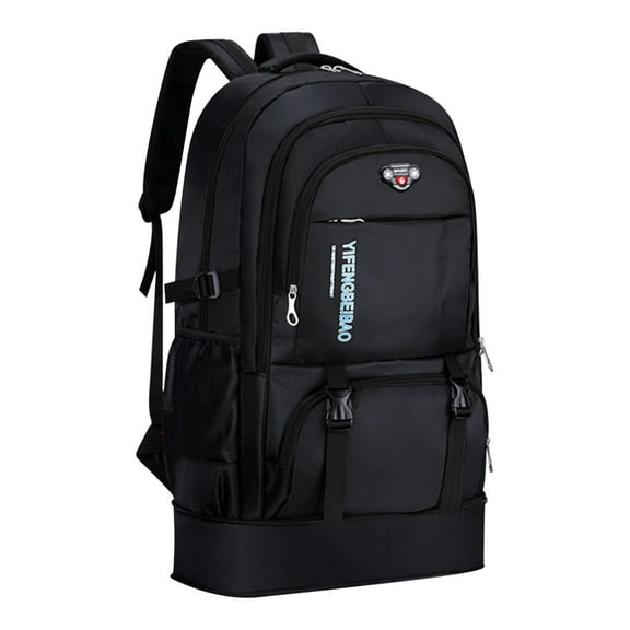 Hvmvliv Hiking Backpack Oxford Cloth Stain-Resistant High-Quality Backpack Can Be Machine Washed,Large Capacity Is Suitable for Hiking Or Mountain Climbing,and Can Hold Many Things Black