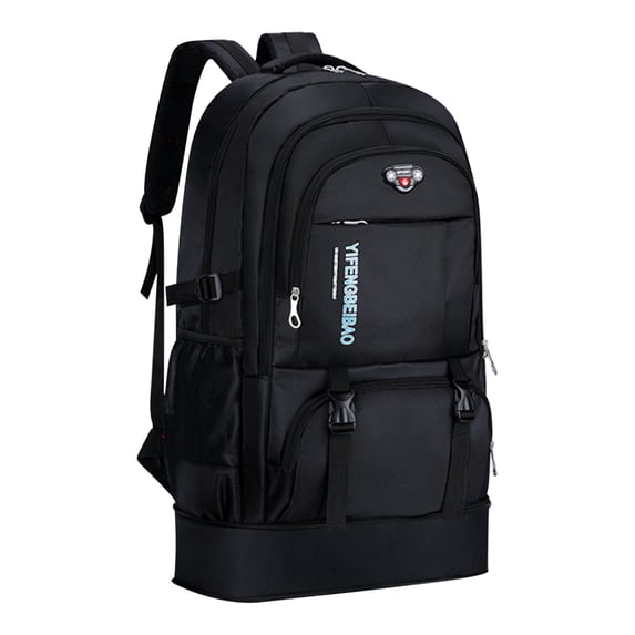 Hvmvliv Hiking Backpack Oxford Cloth Stain-Resistant High-Quality Backpack Can Be Machine Washed,Large Capacity Is Suitable for Hiking Or Mountain Climbing,and Can Hold Many Things Black