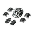 thumbnail image 1 of Hvmvliv Kids Bike Helmet Set 7Pcs 7Pcs/Set Children Helmet Knee Elbow Pad Palm Guard for Cycling Skate Bike Use Under 12 Years Old Silver, 1 of 5