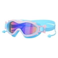 thumbnail image 1 of Hvmvliv Kids Swimming Goggles Kids Kids Swim Goggles for 3-15 Years Old, 1 Pack Kids Goggles for Swimming with Nose Cover, Water-Proof Pool Goggles Blue, 1 of 5