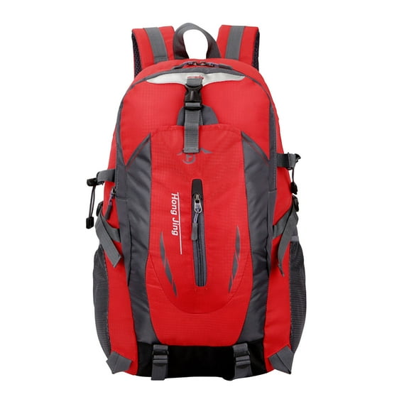 Hvmvliv Large Backpack for Travel Outdoor Hiking Daypacks - Large-Capacity 30L Lightweight Packable Camping Knapsack Travel Backpack for Women Men Red