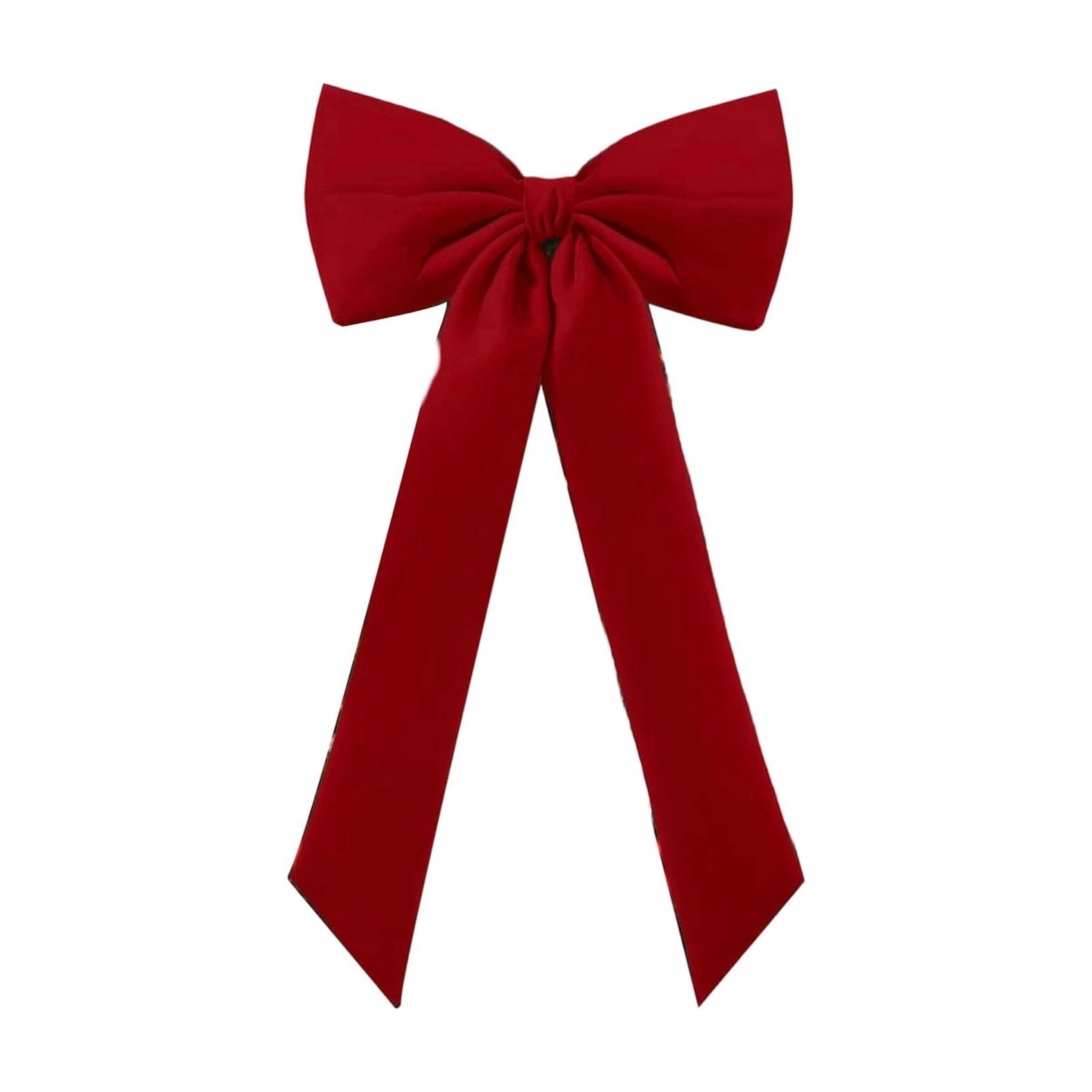 Hvmvliv Large Velvet Christmas Bow 80x40cm - Oversized Tree Topper with Flexible Wire Ribbons, Perfect for Mantel, Staircase & Front Door Holiday Decor Red
