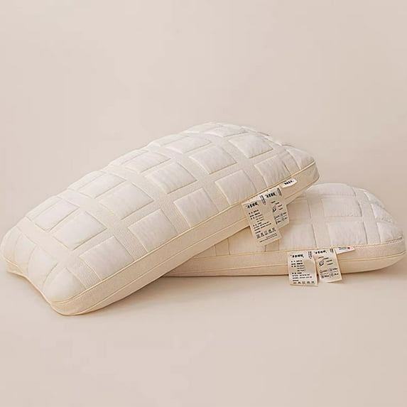 Hvmvliv Memories Foam Pillows(17.71x27.55in) Hotel-Grade Pillow Core Soft and Supportive Bed Pillow Suitable for Back Side and Stomach Sleepers Made Of-Friendly Fabric Beige
