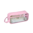 thumbnail image 1 of Hvmvliv Mesh Pencil Case Pen Bag Clear Case, Marker Pouch Multifunction Organizer Box Transparent Makeup Bag, PVC Material, 21x9x7cm, 1 of 9