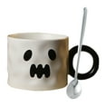 thumbnail image 1 of Hvmvliv Mug Set 6in Halloween Mug with Spoon Ceramic Coffee Cup Drinkware Home Cute Mugs Hot Drinks Cups Halloween Decorations Gift Boxed Suitable for Indoor Outdoor Halloween Decoration Multicolor, 1 of 6