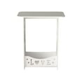 thumbnail image 1 of Hvmvliv Narrow Side Table with 3 Tier Shelf Mini End Table for Small Spaces Narrow Nightstand with Storage Rack Bedside Table for Living Room, Bedroom, Office White, 1 of 6