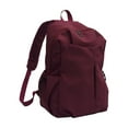 thumbnail image 1 of Hvmvliv Nylon Backpack Solid Color Laptop Backpack for College,Lightweight Casual Daypack for Work Travel,Durable Bookbag with Multiple Pockets Wine, 1 of 8