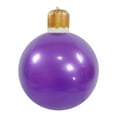 thumbnail image 1 of Hvmvliv Outdoor Inflatable Christmas Ball Colorful Decorative Giant Christmas Inflatable Balls Pvc Christmas Ball for Holiday Yard Porch Decoration 1.65 ft, Purple, 1 of 6