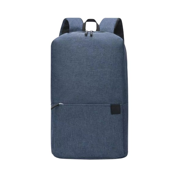 Hvmvliv Oxford Cloth Backpack Simple Solid Color Backpack for Men,Business Style Carry-On Backpack,with Crossbody Bag and Coin Purse Suitable for Work and Business Trip Dark Blue