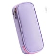 thumbnail image 1 of Hvmvliv Pencil Pouch Nylon Pencil Case Purecolor Large Capacity Pencil Bag Multifunctional Pencil Bag Cute Practical Pencil Bag Multicolor Optional Purpule Purple, 1 of 7