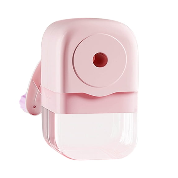 Hvmvliv Pencil Sharpener Hand-Cranked Pencil Sharpener With Transparent Shavings Container Ergonomic Handle Prevents Pencil Breakage For Home Use Pink