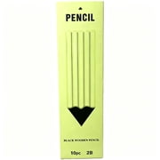Hvmvliv Pencils 10-Pack Blackwood Hexagonal 2B Pencil,Break-Resistant Exam Writing Drawing Graphite Pencils,Ergonomic Pen-Holder Green-2B