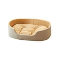 thumbnail image 1 of Hvmvliv Pet Beds for Small Dogs Washable Cat and Dog Beds Comfy Soft Pet Cushion Small Size Non-Slip Dog Beds for Small Dogs Brown, 15.7x11.8 in, 1 of 6
