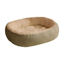 Hvmvliv Pet Beds for Small Dogs Winter Thicken Warm Comfy Cats Cushion Plush Puppy Bed for Small Size Dogs and Cat Green, 19.6x15.7 in