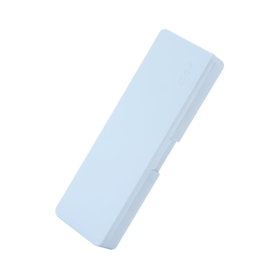 Hvmvliv Pure Color Macaron Pencil Case Plastic Student Stationery Box Snap Lid Large Capacity Stackable Design