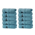 thumbnail image 1 of Hvmvliv Rectangular Towels For Bathroom 10 Pcs Bath Towels Set For Bathroom Cotton Thick Soft Absorbent Towel Set Of 10 Household Wash Face Gift Towel Blue, 1 of 8